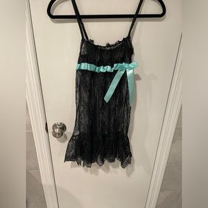 Victoria’s Secret Nightgown Black Lace Size M LIKEW NEW